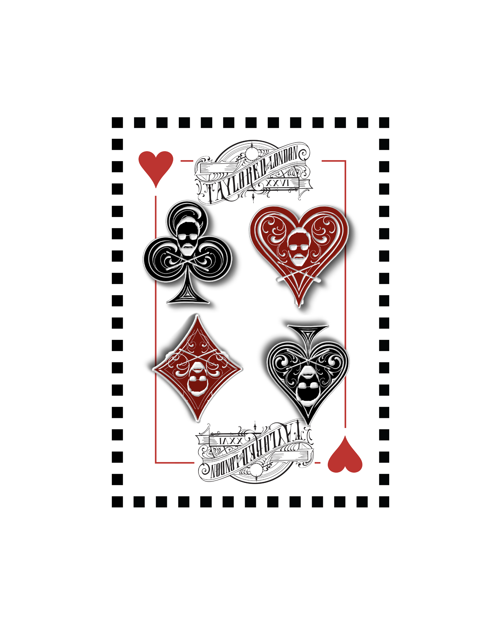 Set of Pin Badges
