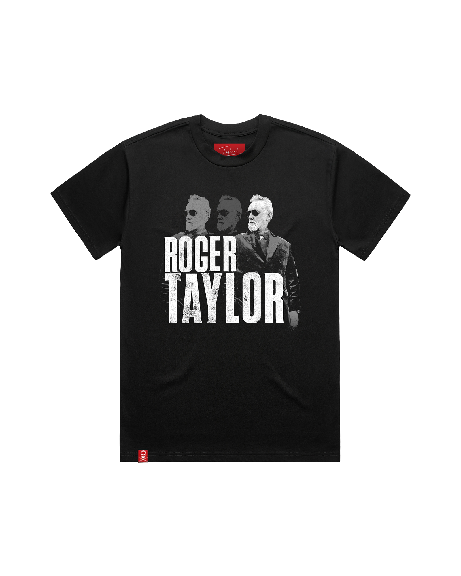 Taylored Stacked Triptych Black T-Shirt